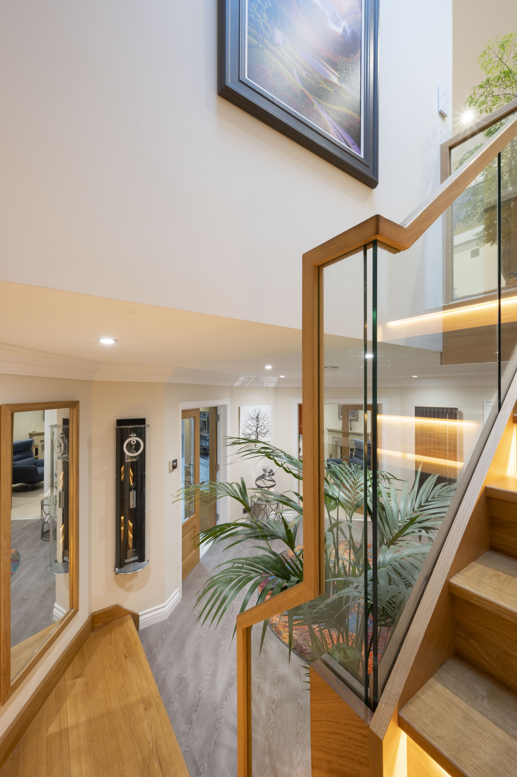 Glass and Oak staircase_DI Glass and Oak staircase Design Intent Ltd
